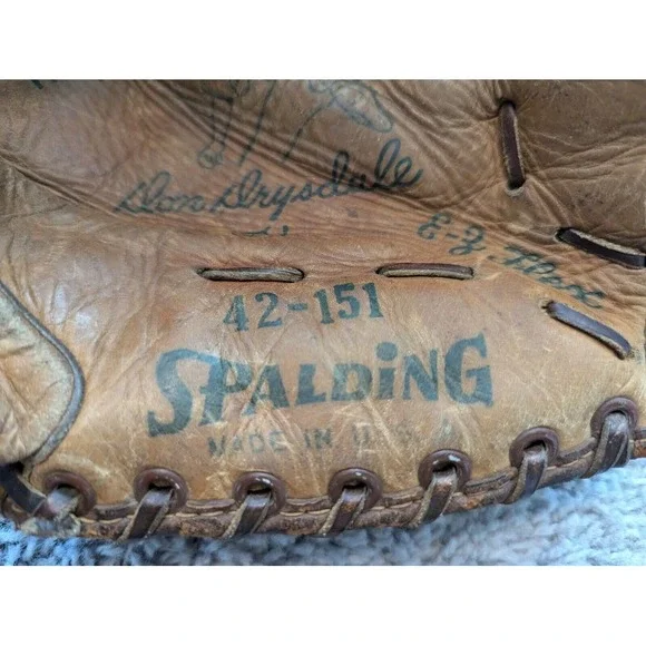 Vintage Don‎ Drysdale Spalding Tra-Pocket Signature Model 42-151 Glove USA